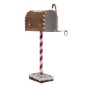 Clayre & Eef Décoration de Noël Boîte aux lettres 14x8x37 cm Marron Métal