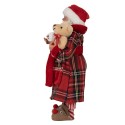 Clayre & Eef Christmas Decoration Figurine Santa Claus 27 cm Red Plastic