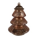 Clayre & Eef Christmas Decoration with LED Lighting Ø 16x22 cm Copper colored Glass