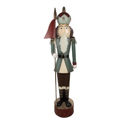 Clayre & Eef Figurine Nutcracker 203 cm Green Metal