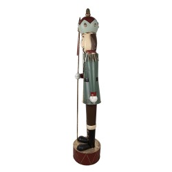 Clayre & Eef Figurine Casse-noisette 203 cm Vert Métal