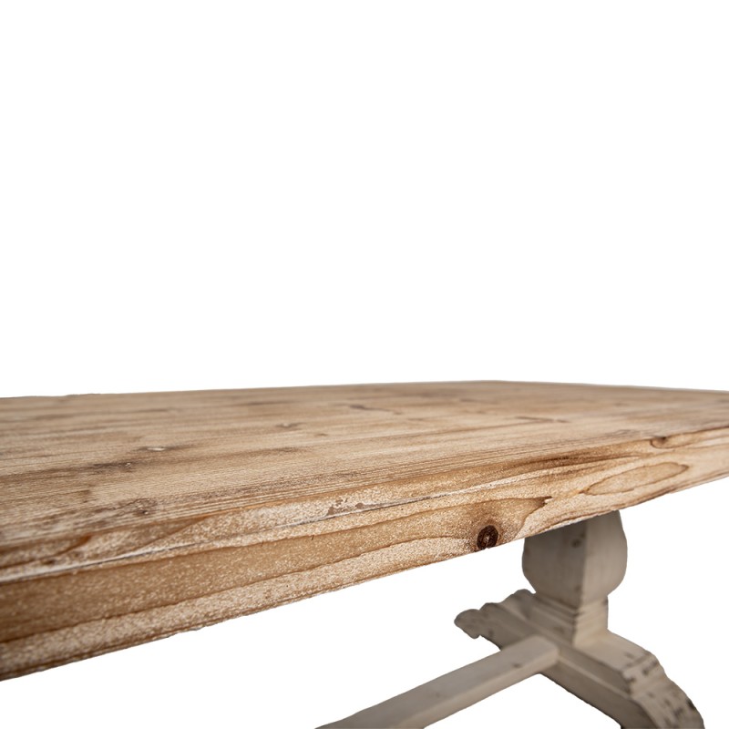 Clayre & Eef Tavolo da pranzo 190x101x80 cm Marrone Legno