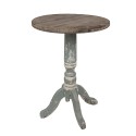 Clayre & Eef Side Table Ø 48x65 cm Brown Grey Wood Round