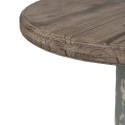 Clayre & Eef Side Table Ø 48x65 cm Brown Grey Wood Round