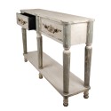 Clayre & Eef Side Table 141x36x92 cm Grey Wood