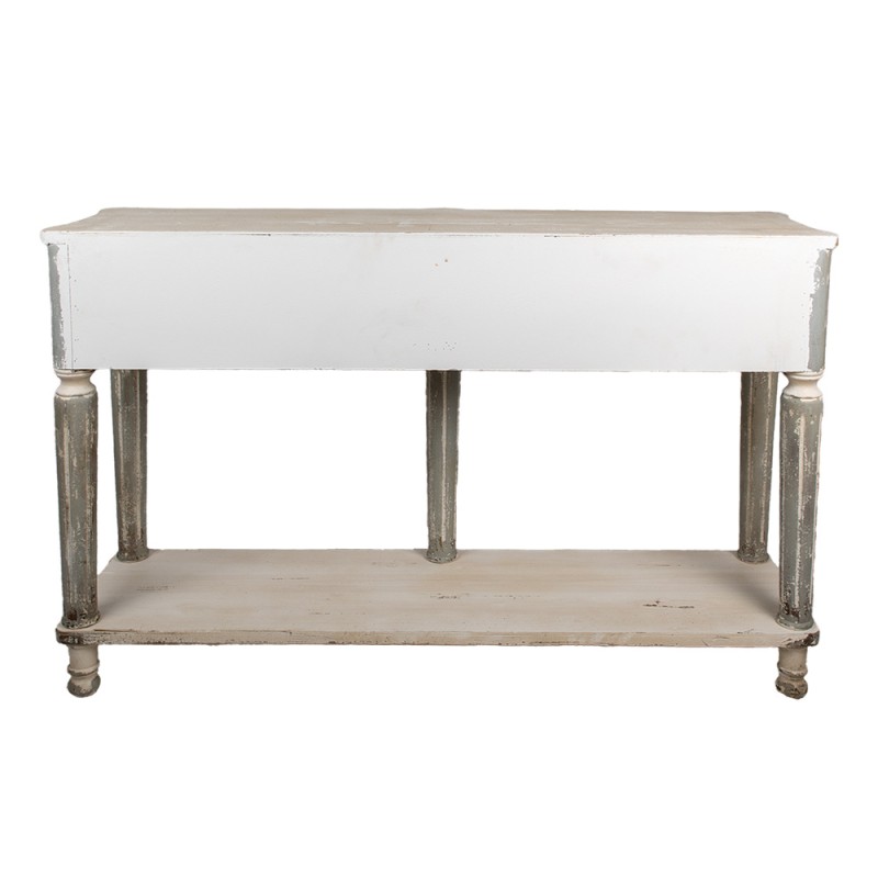 Clayre & Eef Side Table 141x36x92 cm Grey Wood