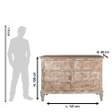 Clayre & Eef Sideboard 141x40x105 cm Beige Holz