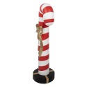 Clayre & Eef Christmas Decoration with LED Lighting Candy Cane 34x28x91 cm Red White Plastic