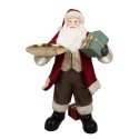 Clayre & Eef Christmas Decoration Figurine Santa Claus 56x50x91 cm Red Plastic