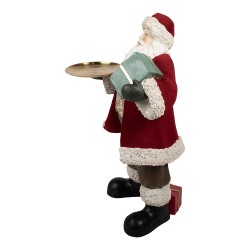 Clayre & Eef Weihnachtsdekorationsfigur Weihnachtsmann 56x50x91 cm Rot Kunststoff