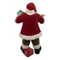 Clayre & Eef Statuetta decorativa di Natale Babbo Natale  56x50x91 cm Rosso Plastica