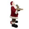 Clayre & Eef Kerstdecoratie Beeld Kerstman 56x50x91 cm Rood Kunststof