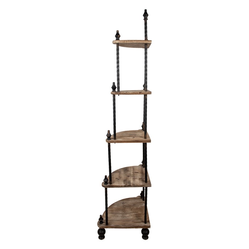 Clayre & Eef Rack 45x45x184 cm Brown Wood Metal