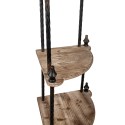 Clayre & Eef Étagère de rangement 45x45x184 cm Marron Bois Métal