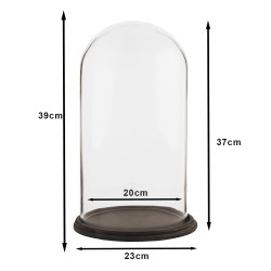 Clayre & Eef Cloche Ø 23x39 cm Verre Rond