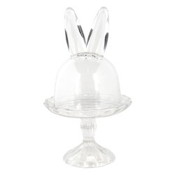 Clayre & Eef Cloche Ø 14x23 cm Glass Rabbit