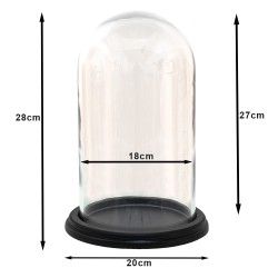 Clayre & Eef Stolp  Ø 20x28 cm Transparant Glas Rond