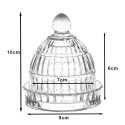 Clayre & Eef Campana Ø 9x10 cm Trasparente Vetro Rotondo