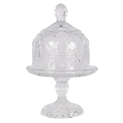 Clayre & Eef Cloche Ø 11x17 cm Transparent Verre Rond