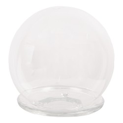 Clayre & Eef Cloche Ø 15x16 cm Transparent Verre Rond