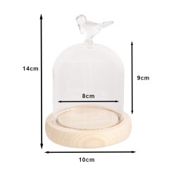 Clayre & Eef Cloche Ø 10x14 cm Transparent Verre