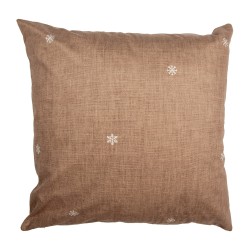 Clayre & Eef Cushion Cover 45x45 cm Brown Polyester Gingerbread house