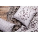 Clayre & Eef Throw Blanket 130x180 cm Beige Polyester Deer