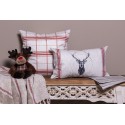 Clayre & Eef Cushion Cover 45x45 cm Beige Polyester Deer