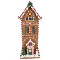 Clayre & Eef Gingerbread house 17x14x40 cm Brown Plastic