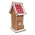 Clayre & Eef Gingerbread house 18x14x31 cm Brown Plastic