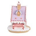 Clayre & Eef Maison en pain d'épices 16x13x15 cm Rose Plastique