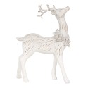 Clayre & Eef Decorative Figurine Deer 19 cm White Plastic