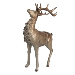 Clayre & Eef Dekorationsfigur Hirsch 42 cm Braun Kunststoff