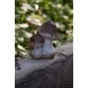 Clayre & Eef Decoration Mushroom 10x7x12 cm Brown White Ceramic