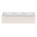 Clayre & Eef Wooden Box 33x12x7 cm White Wood Rectangle