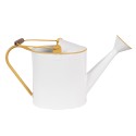 Clayre & Eef Decorative Watering Can 39x13x21 cm White Yellow Metal Bee