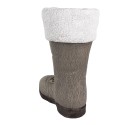 Clayre & Eef Weihnachtsdekorationsfigur Stiefel 37x23x43 cm Grau Keramikmaterial