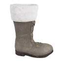 Clayre & Eef Weihnachtsdekorationsfigur Stiefel 37x23x43 cm Grau Keramikmaterial