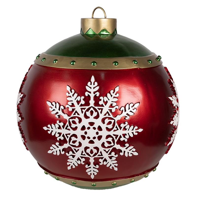 Clayre & Eef Christmas Decoration Christmas Tree Ø 39x44 cm Red Plastic