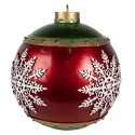 Clayre & Eef Christmas Decoration Christmas Tree Ø 39x44 cm Red Plastic