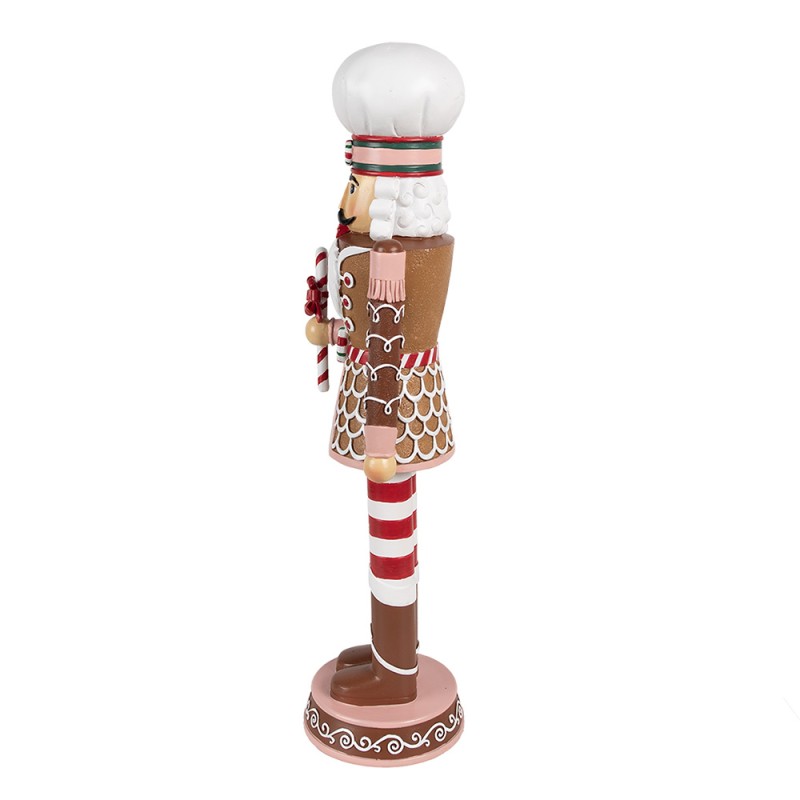 Clayre & Eef Statuetta decorativa Schiaccianoci 15x12x46 cm Marrone Plastica