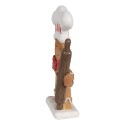 Clayre & Eef Kerstdecoratie Gingerbread man 18 cm Bruin Kunststof