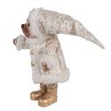 Clayre & Eef Figure de Noël Ours 36 cm Beige Plastique