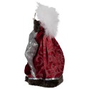 Clayre & Eef Décoration de Noël Ange 28 cm Rouge Textile sur plastique