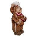 Clayre & Eef Weihnachtsdekorationsfigur Bär 43 cm Braun Kunststoff