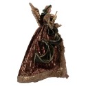 Clayre & Eef Christmas Decoration Angel 16x10x28 cm Brown Textile on Plastic