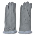 Clayre & Eef Gants d'hiver 9x23 cm Gris Polyester