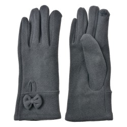 Clayre & Eef Gants d'hiver 9x23 cm Gris Polyester