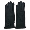 Clayre & Eef Handschoenen Winter 9x23 cm Zwart Polyester