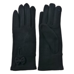 Clayre & Eef Gants d'hiver 9x23 cm Noir Polyester